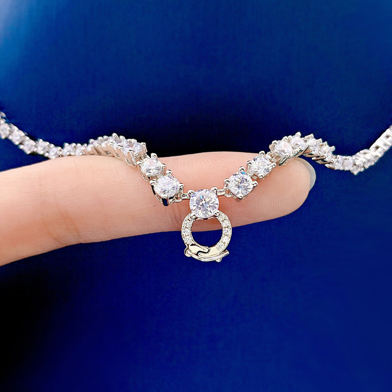 S925 Adjustable Crown Shape Silver Necklace LadyShow.Store