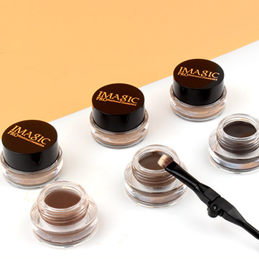 6-color Eyebrow Balm Waterproof And Makeup-free With Brush Head CJD