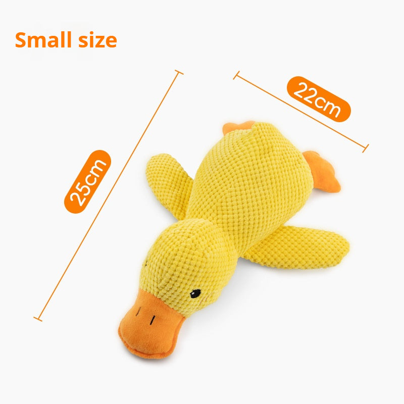 Pet Plush Toy Dog Calming Duck Stuffed Duck Toys Chew Toy Squeaky For Puppy Pet Teeth Cleaning Chew Pillow Toy Pet Supplies Pets Fashion