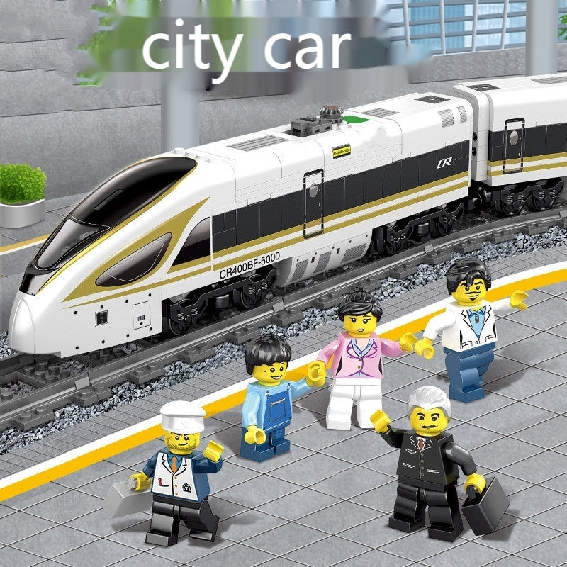 Electric Rail Train Model Children Education Small Particles Assembled Building Block Toys LuxuryLifeWay Online Store