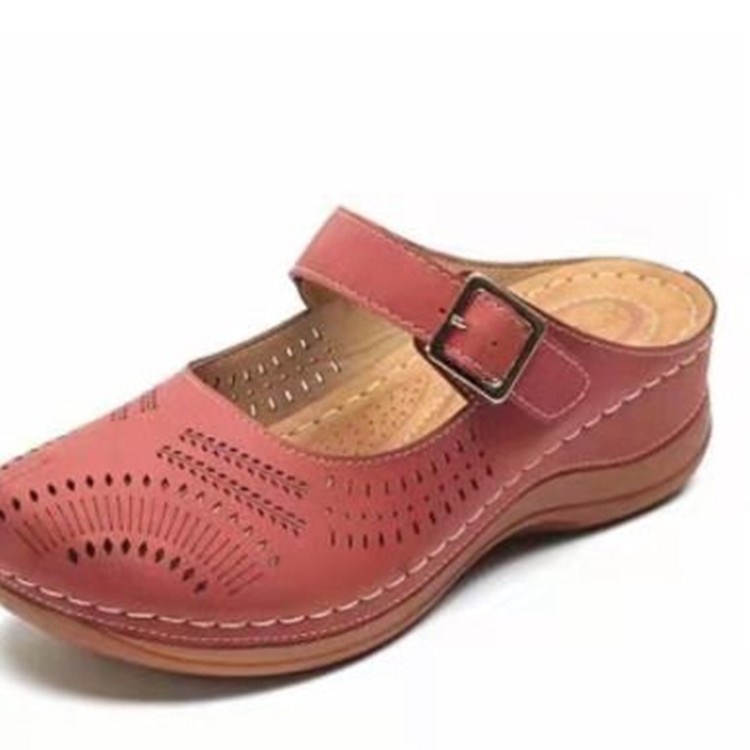 Women's Large Wedge Heel Vintage Scrub Air Breathable Sandals LadyShow.Store