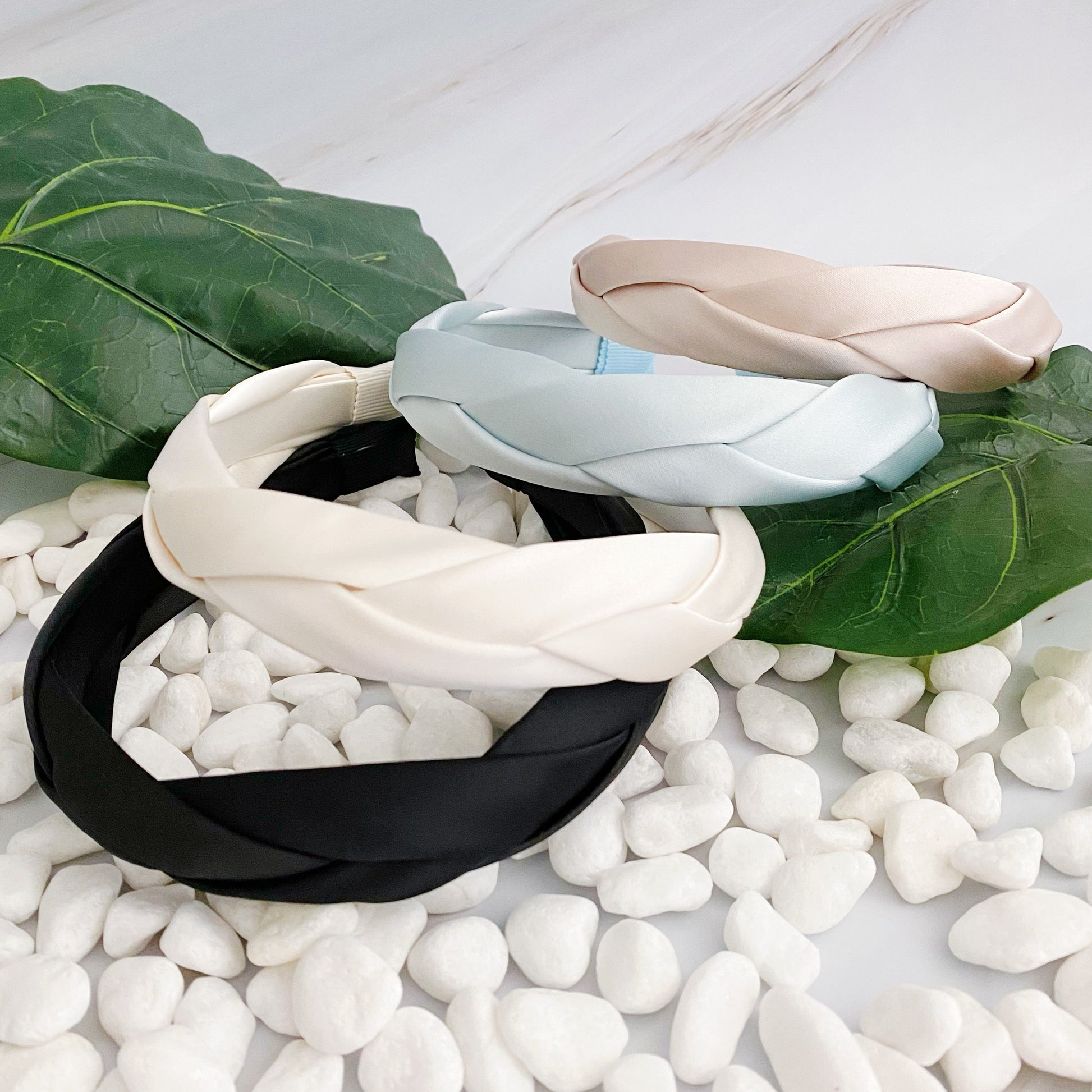 Satin Silk Braid Headband LadyShow.Store