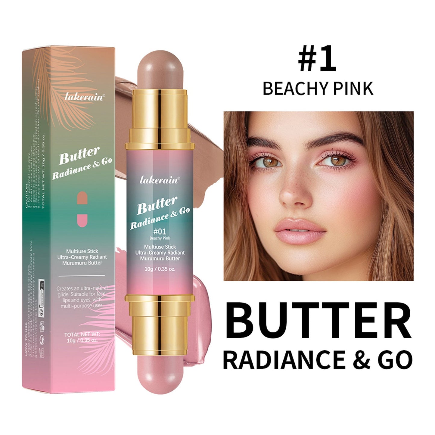 Natural Nude Makeup Double-headed Three-dimensional Face Repair Blush Stick LadyShow.Store