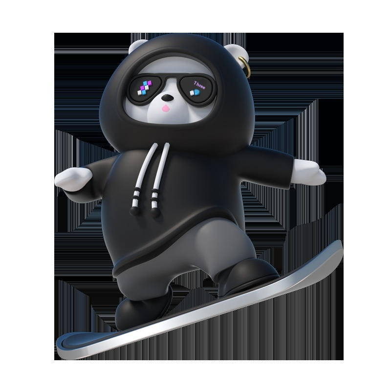 Cartoon Bear Car Skateboard Pi-Mart