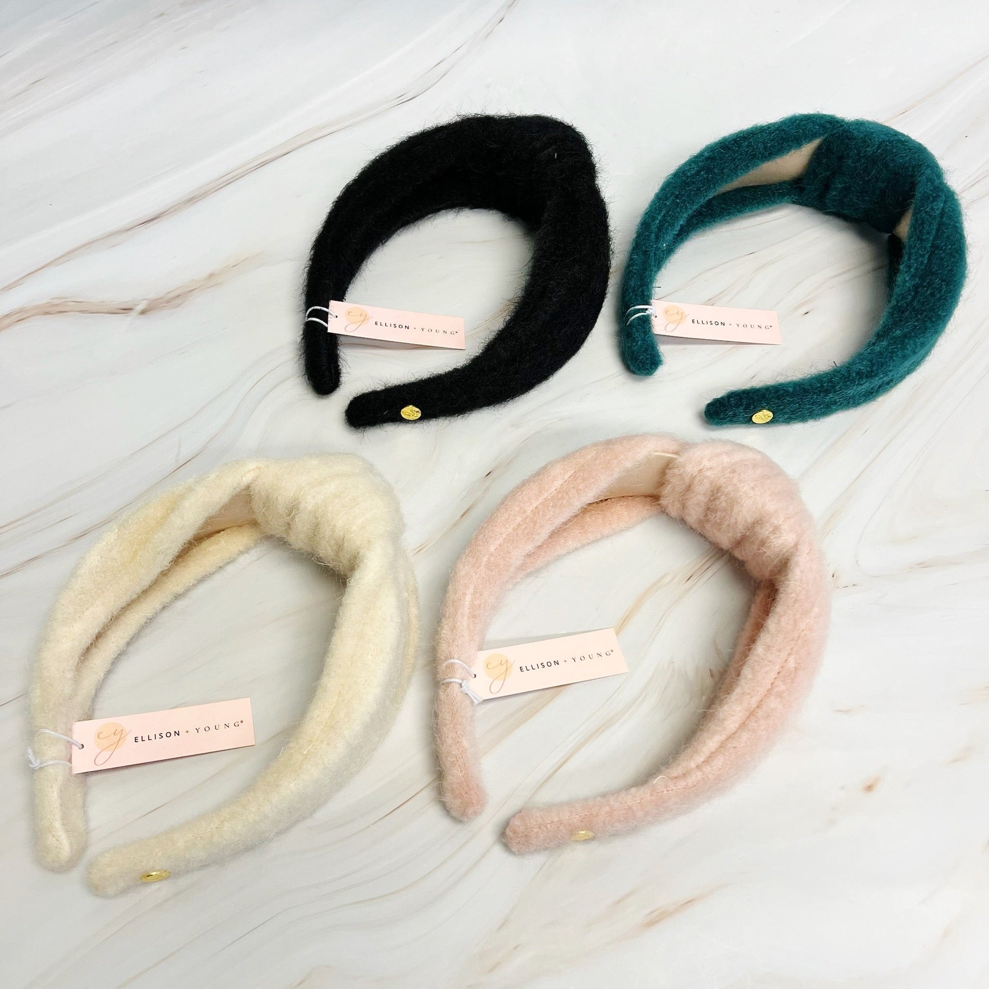 Cozy Fuzzy Cloud Knotted Headband LadyShow.Store