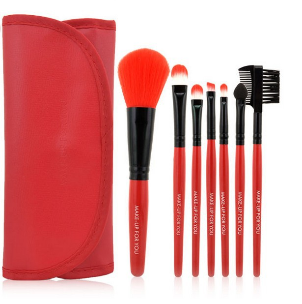 7-Piece Makeup Brush Set with Premium Brush Bag LadyShow.Store