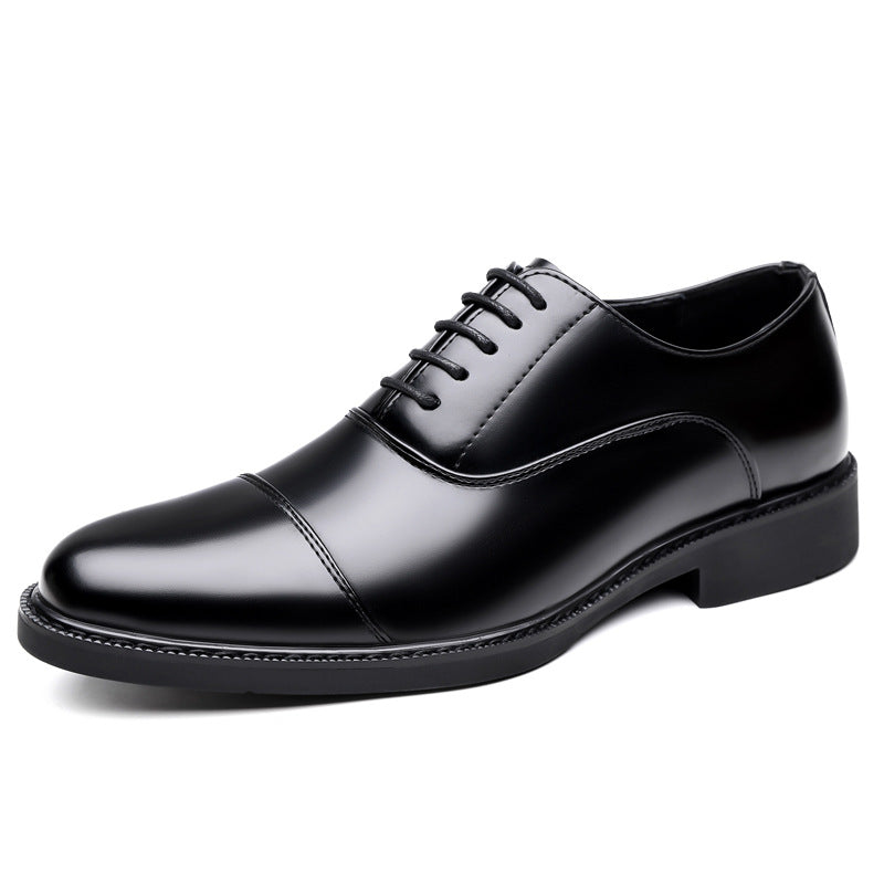 Business Oxford Dress Three-eyelet Design Men's Genuine British-style Leather Shoes Best YouTube Store