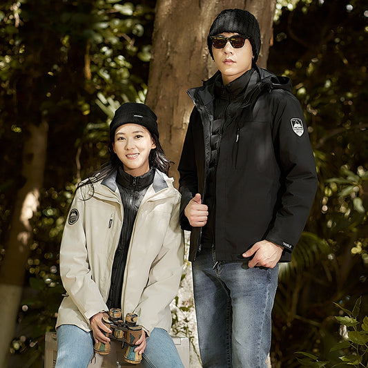 Three-in-one Thermal Graphene Goose Down Liner Removable Waterproof Jacket CJD2