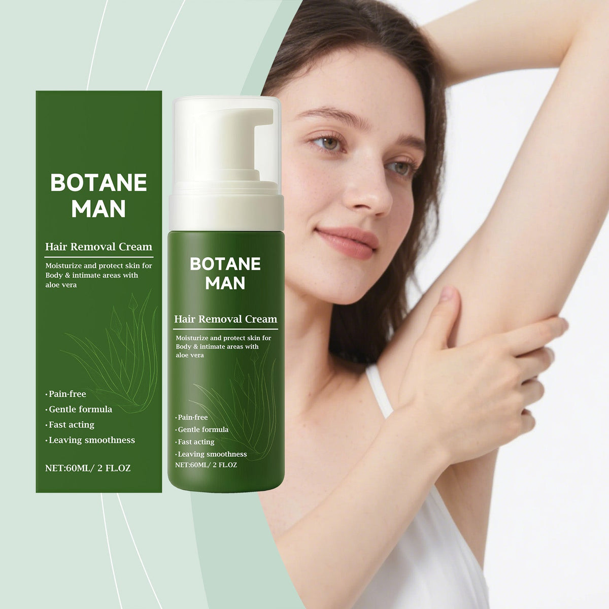 Shu Run Gentle Hair Removal Mousse 60ml  1box Tri Light Beauty