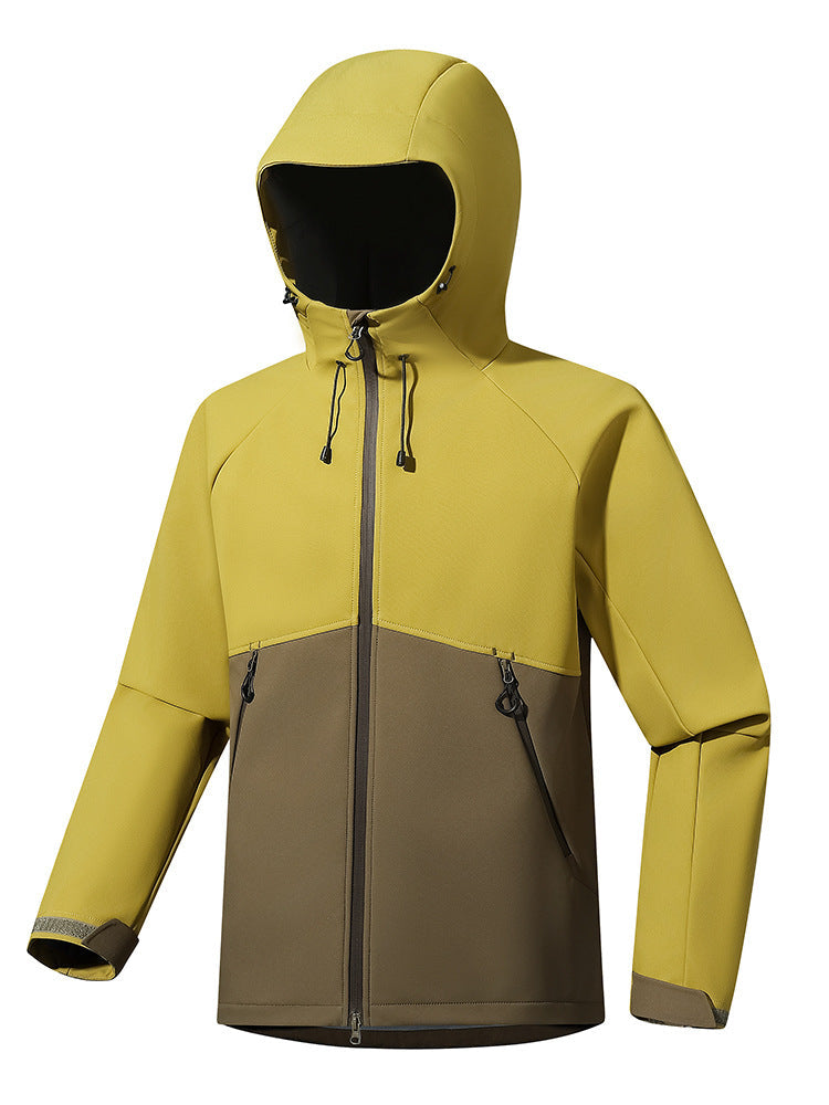 Men's Softshell Jacket 2026 New Spring And Autumn Windproof Waterproof Outdoor Sports Mountaineering Jacket Couple's Coat NorixaFashion.com