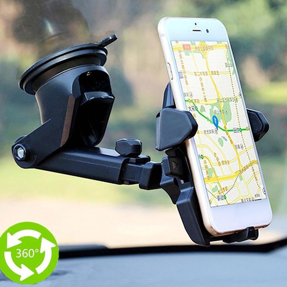 Windshield Car Phone Holder Universal in Car Cellphone Holder Stand Adjustable Phone Suction Cup Holder Car Mount Phone Stand