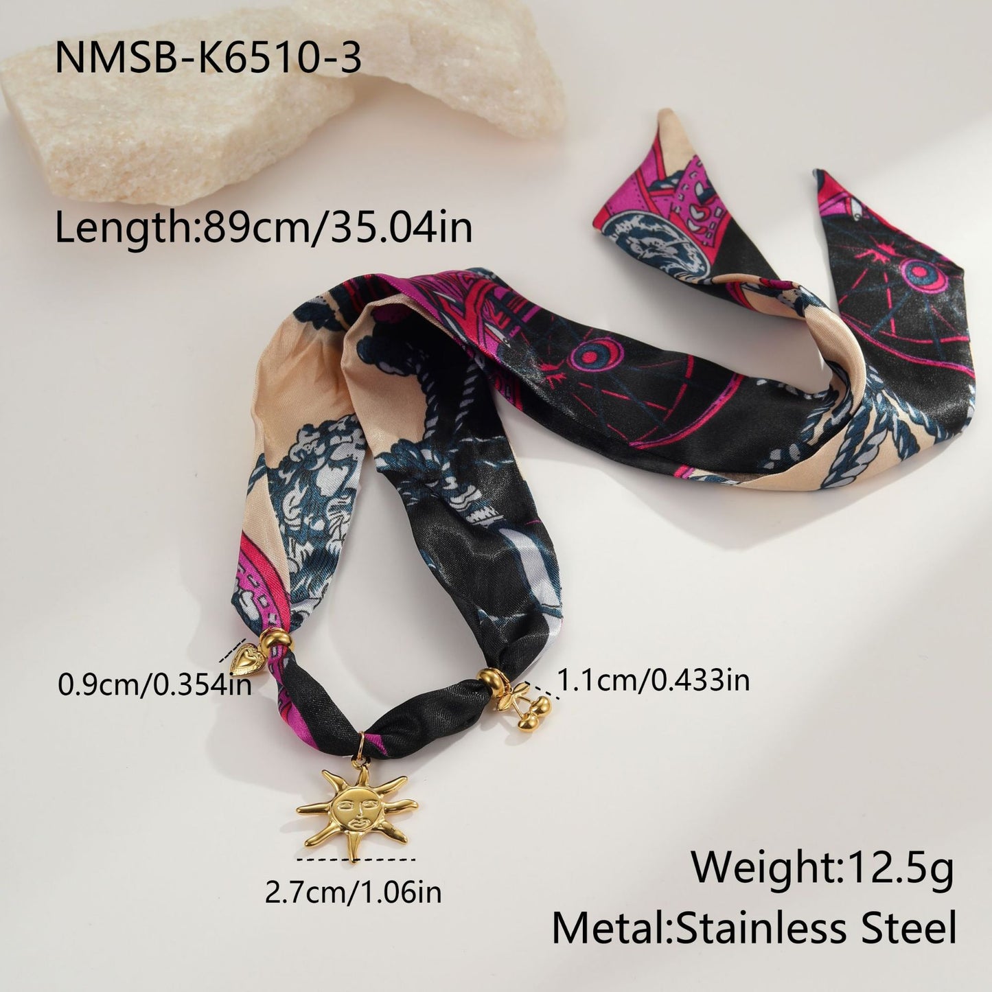 Autumn And Winter Scarf Series Sun Pendant Necklace High Sense LadyShow.Store