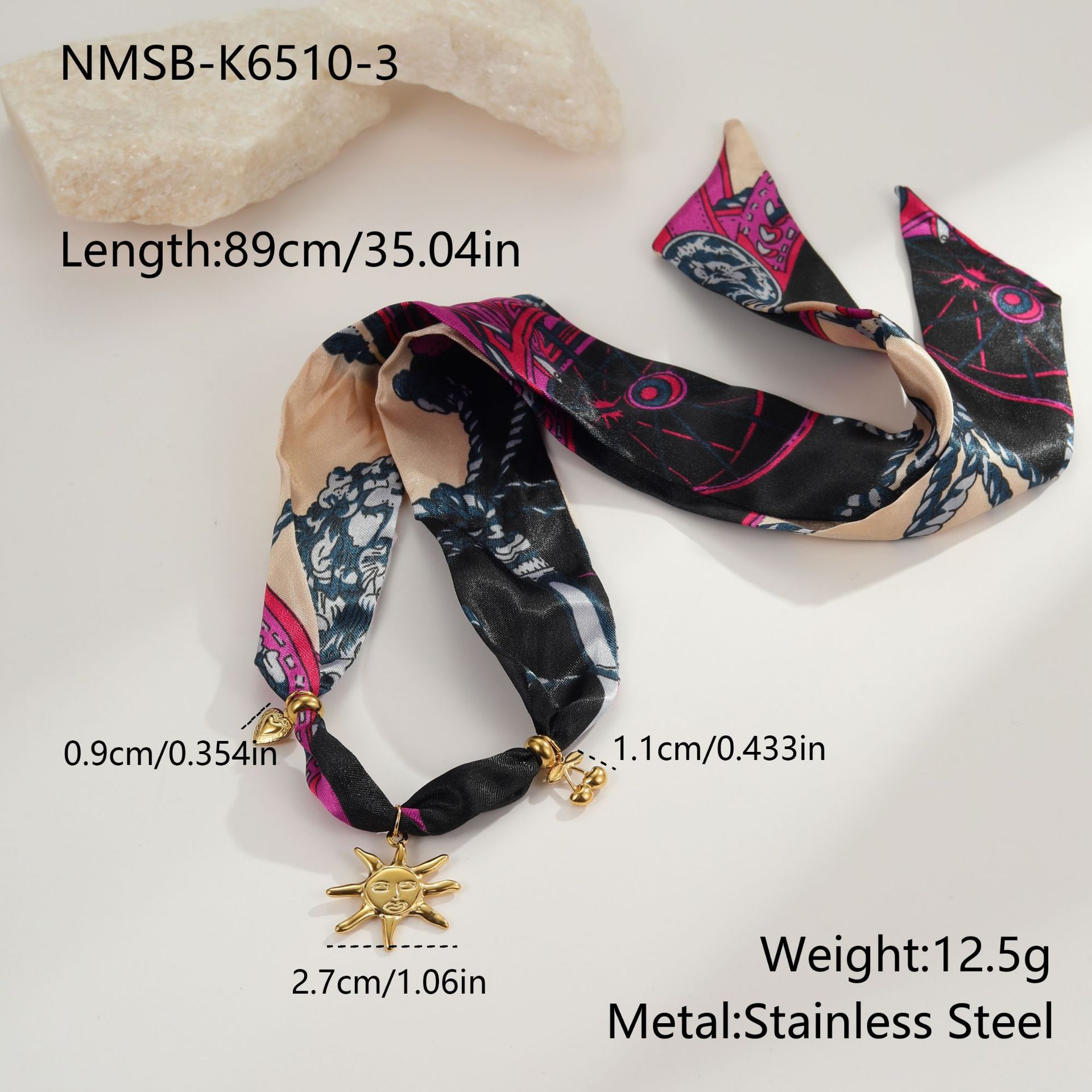 Autumn And Winter Scarf Series Sun Pendant Necklace High Sense LadyShow.Store