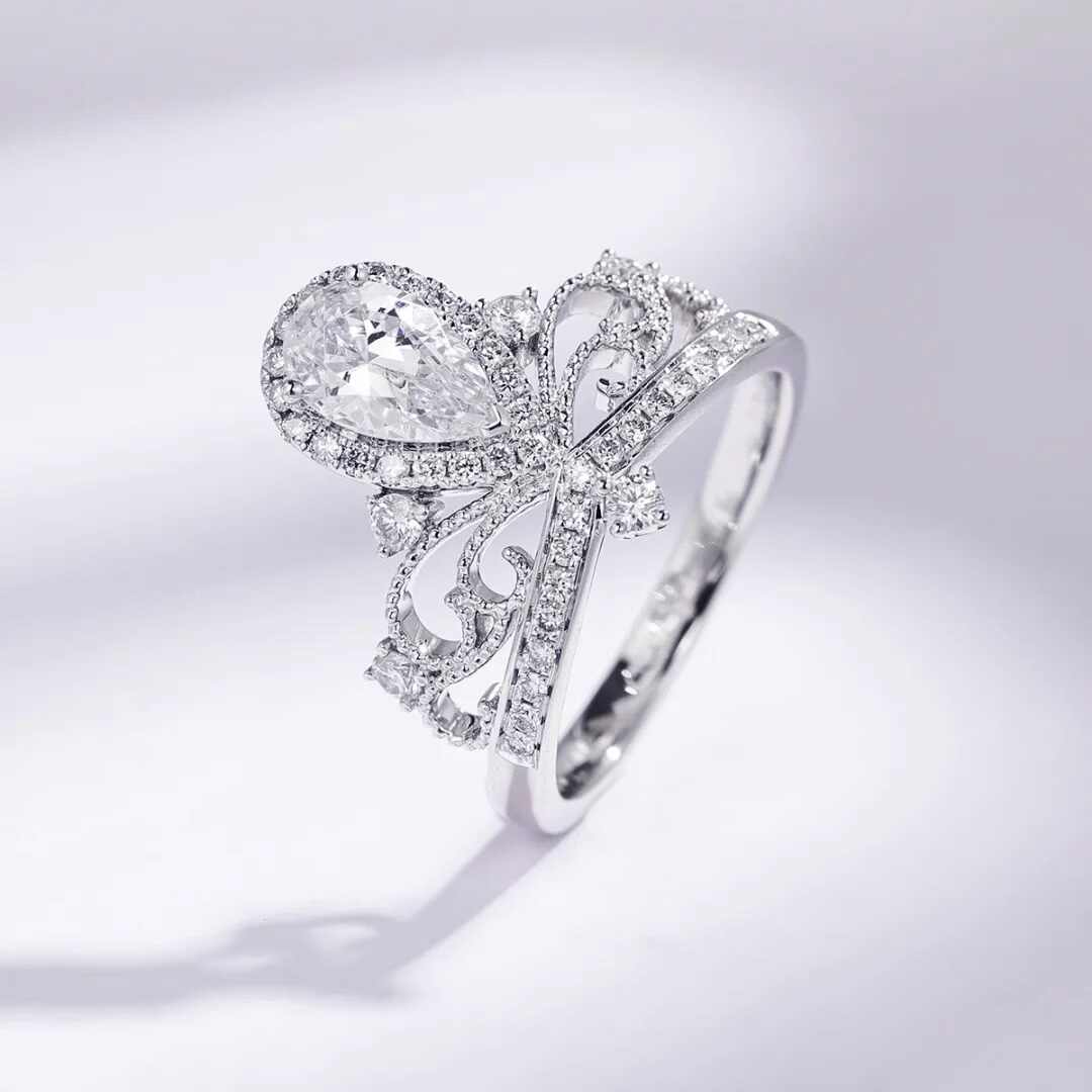 S925 Sterling Silver Moissanite Ring LadyShow.Store