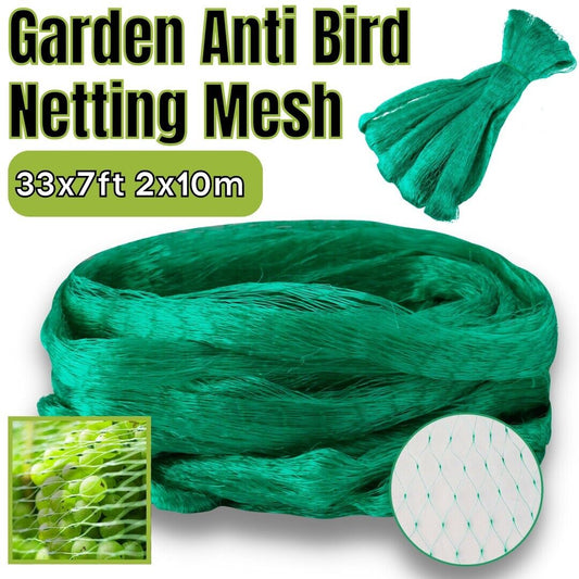 33FT Anti Bird Netting Pond Net Protection Tree Crops Plants Fruits Garden Mesh