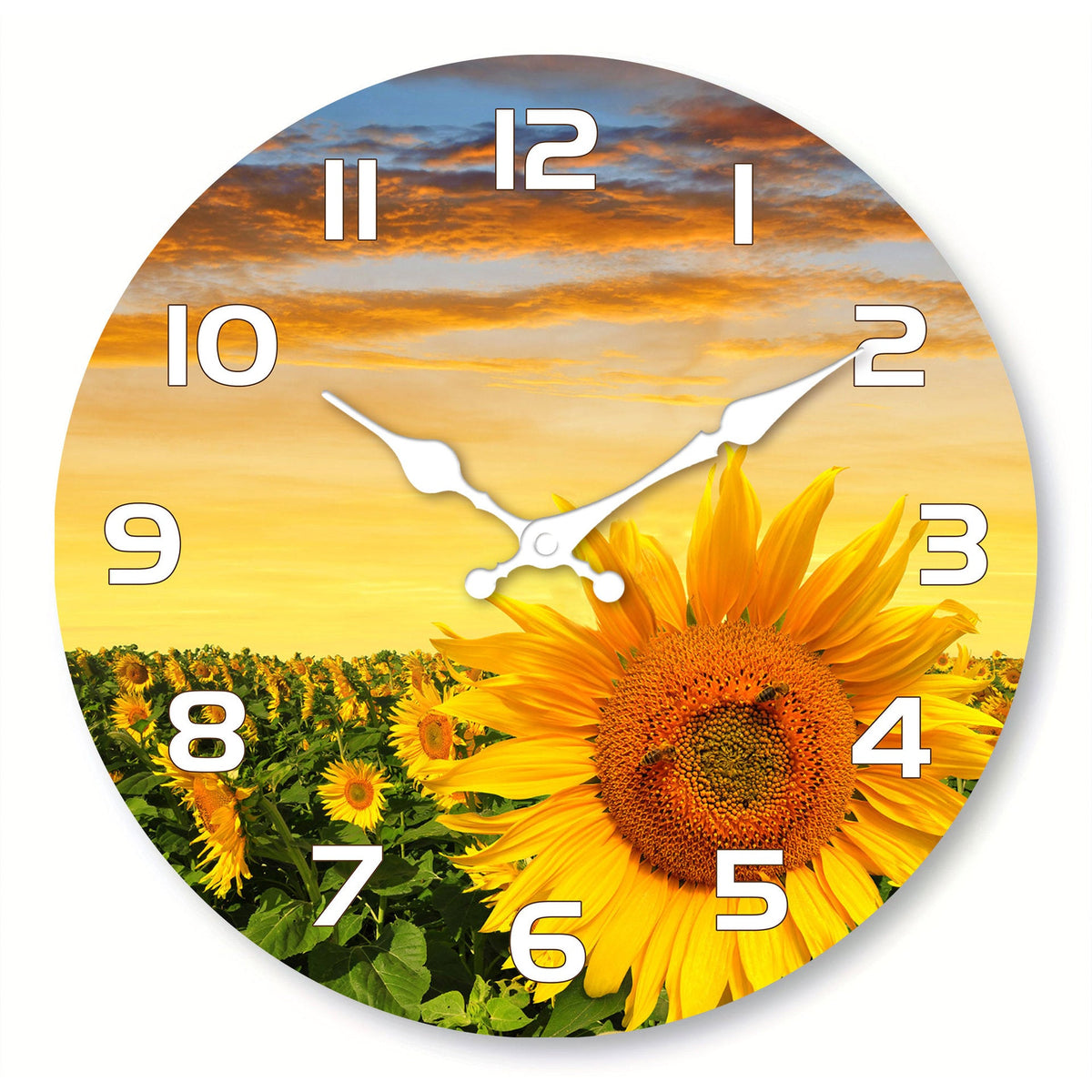 Retro Wall Clock Minimalist Creative Home PearlNestDecor.com