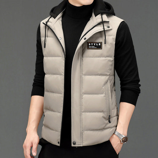 Men's Fashion Vest Versatile Down Jacket Best YouTube Store