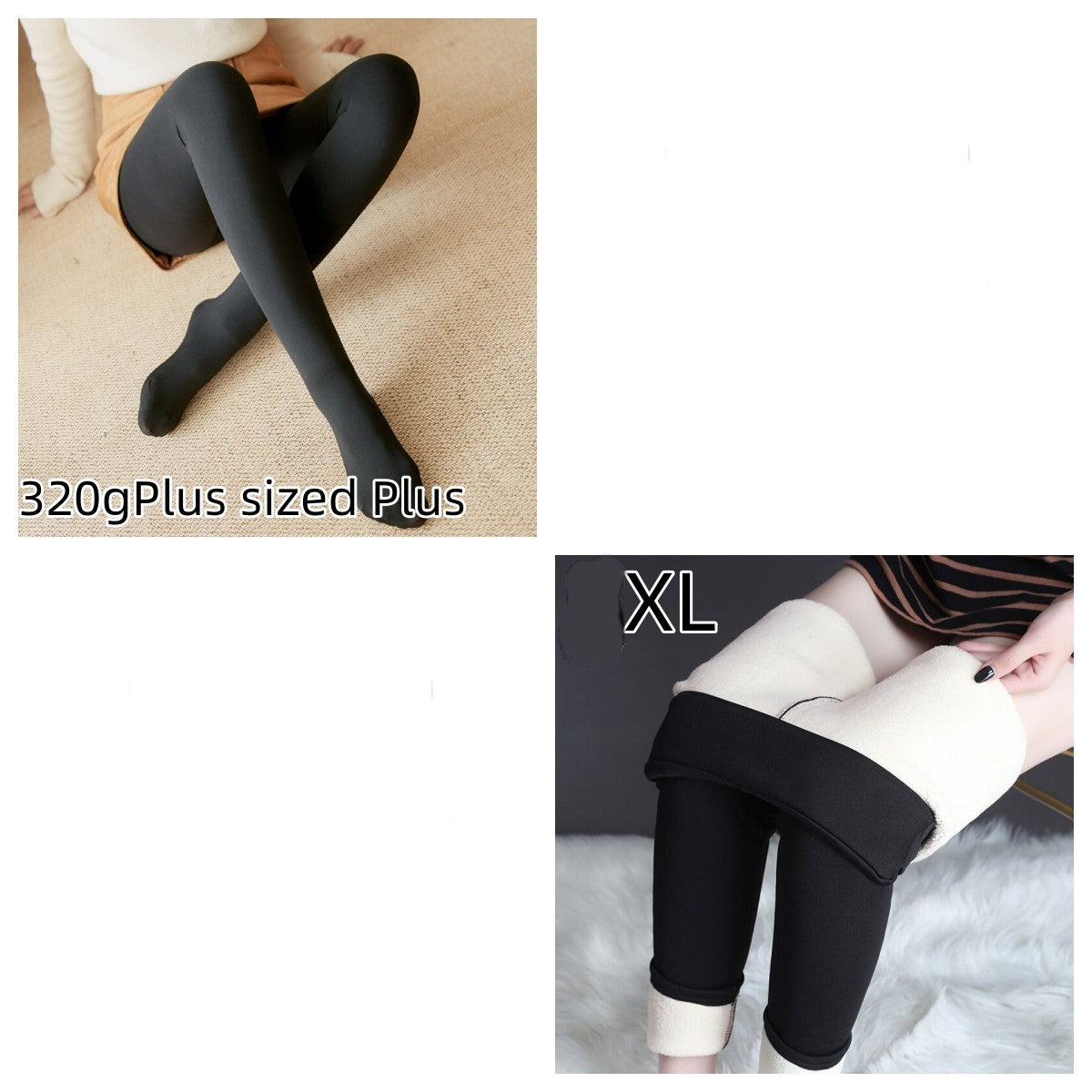 Fleece-lined Thickened Sheer Tights Leggings Transparent One-piece Pantyhose Superb Fleshcolor Pantynose NorixaFashion.com