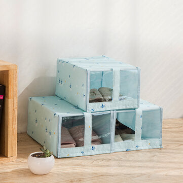 Oxford Fabric Shoe Storage Box Organizer Foldable Washable Dustproof Flip Parts Storage Box LuxuryLifeWay Online Store