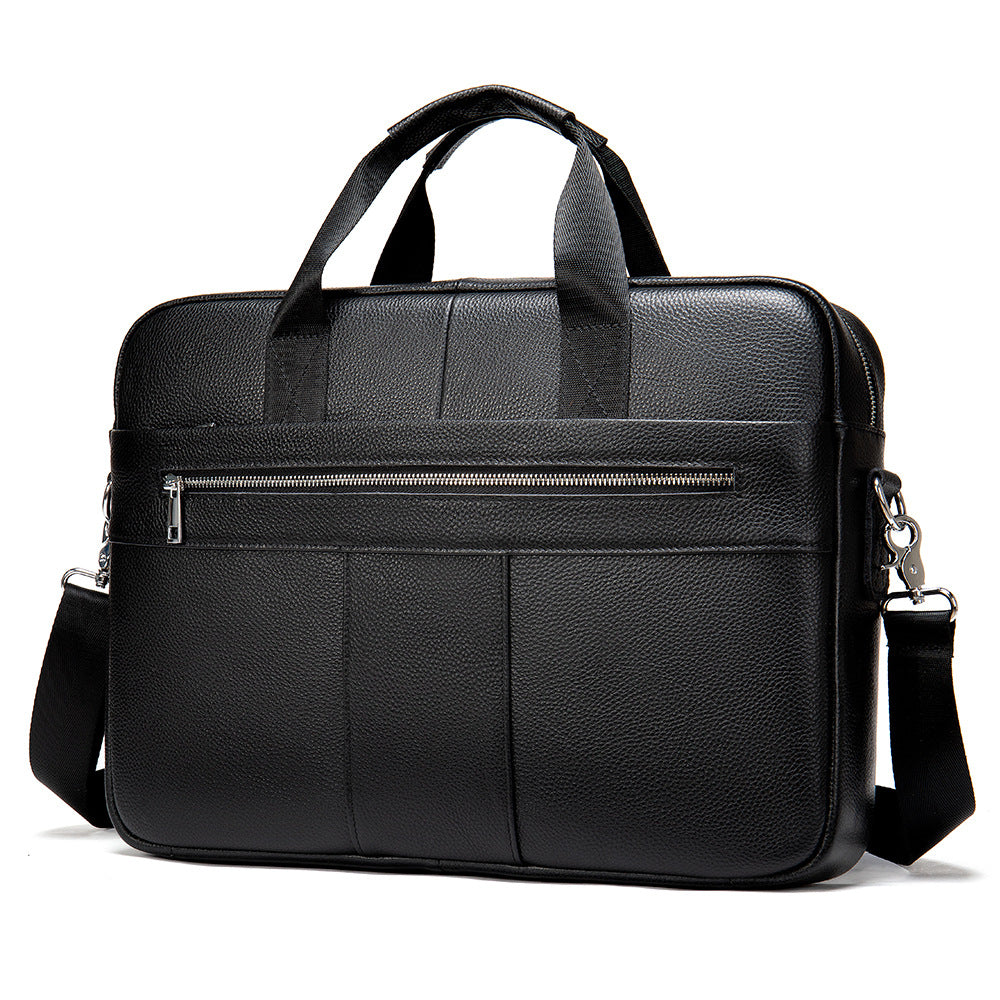 Leather Retro Casual Briefcase Light Business CJD