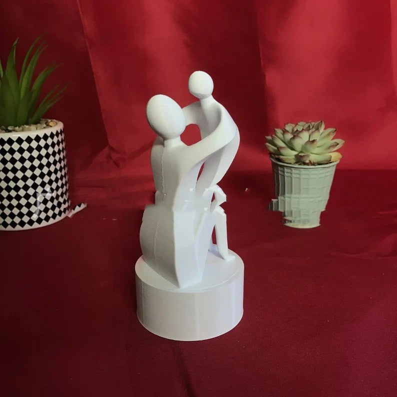 Mother And Baby Decorative Resin Sculpture PearlNestDecor.com