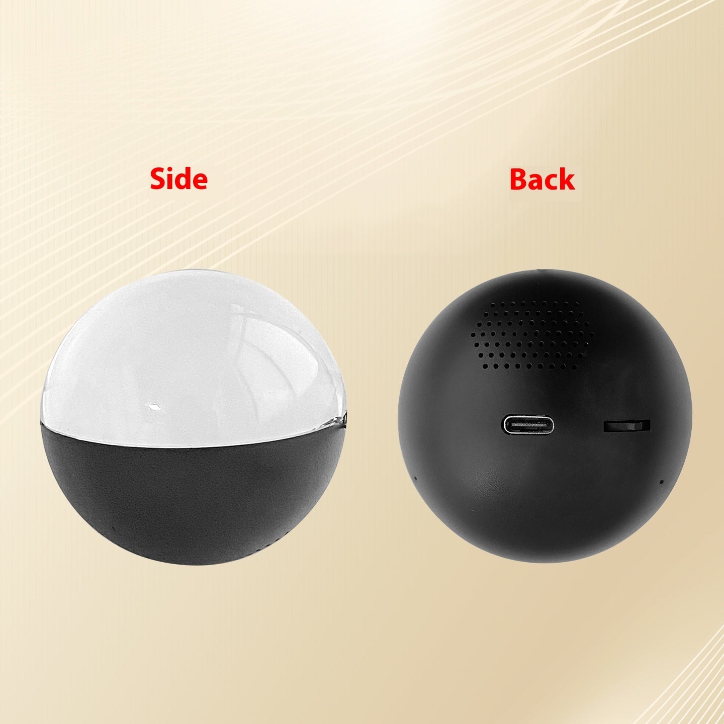 Fashionable And Personalized Electronic Ball Video Player 3D Video Crystal Ball DIY Memory Art Glass Ball Lamp Spherical Pixel Display 2.7inchs Screen 4GB Videos Player For Gift Best YouTube Store