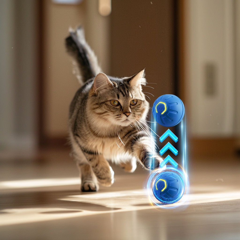 Smart Dog Toy Ball Electronic Interactive Pet Toy Moving Ball USB Automatic Moving Bouncing For Puppy Birthday Gift Cat Product Pets Fashion