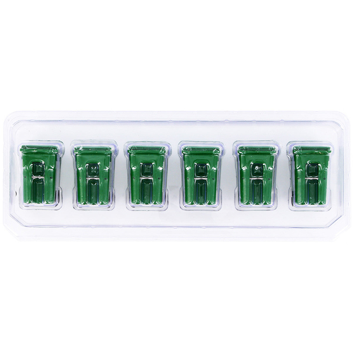 Set of 6 Green Garbage Trash Bin Containers Replica 1/34 Models by First Gear LuxuryLifeWay Online Store