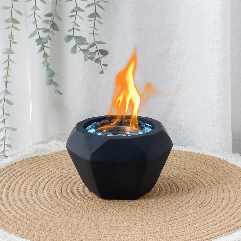6"x4" Portable Cement Tabletop Fireplace LuxuryLifeWay Online Store
