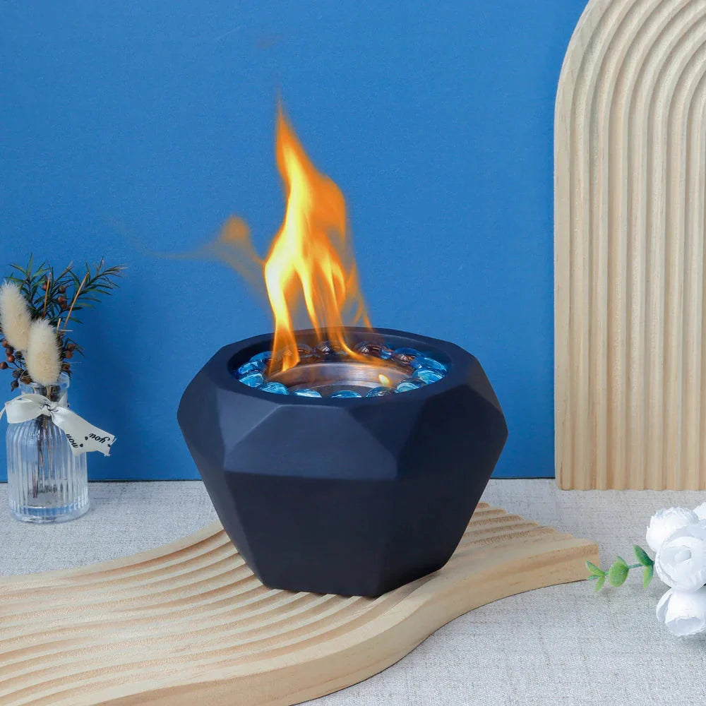 6"x4" Portable Cement Tabletop Fireplace LuxuryLifeWay Online Store