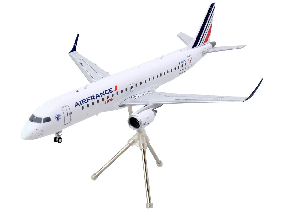 Embraer ERJ-190 Commercial Aircraft "Air France Hop" (F-HBLN) White with Striped Tail "Gemini 200" Series 1/200 Diecast Model Airplane by GeminiJets LuxuryLifeWay Online Store