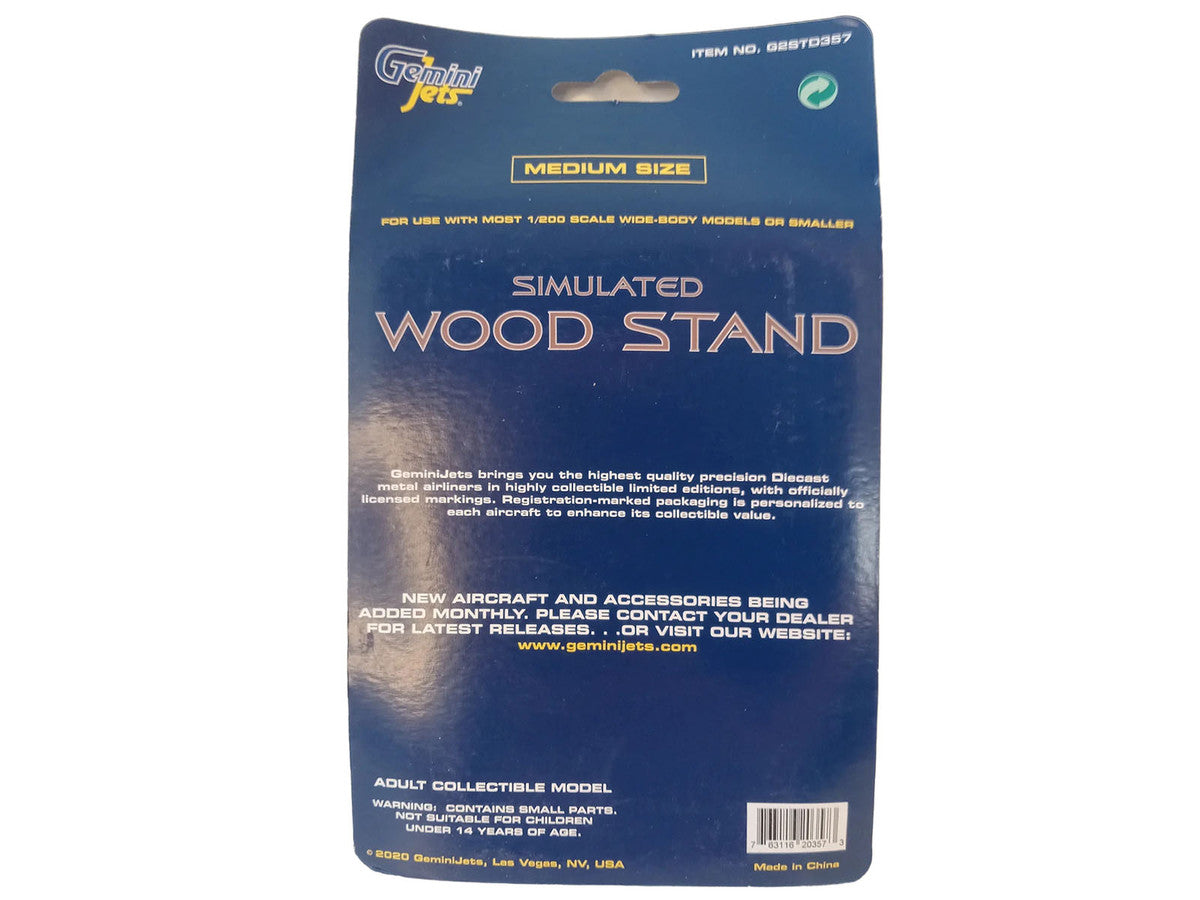 Simulated Wood Display Stand (Medium Size) for 1/200 Scale Models by GeminiJets LuxuryLifeWay Online Store