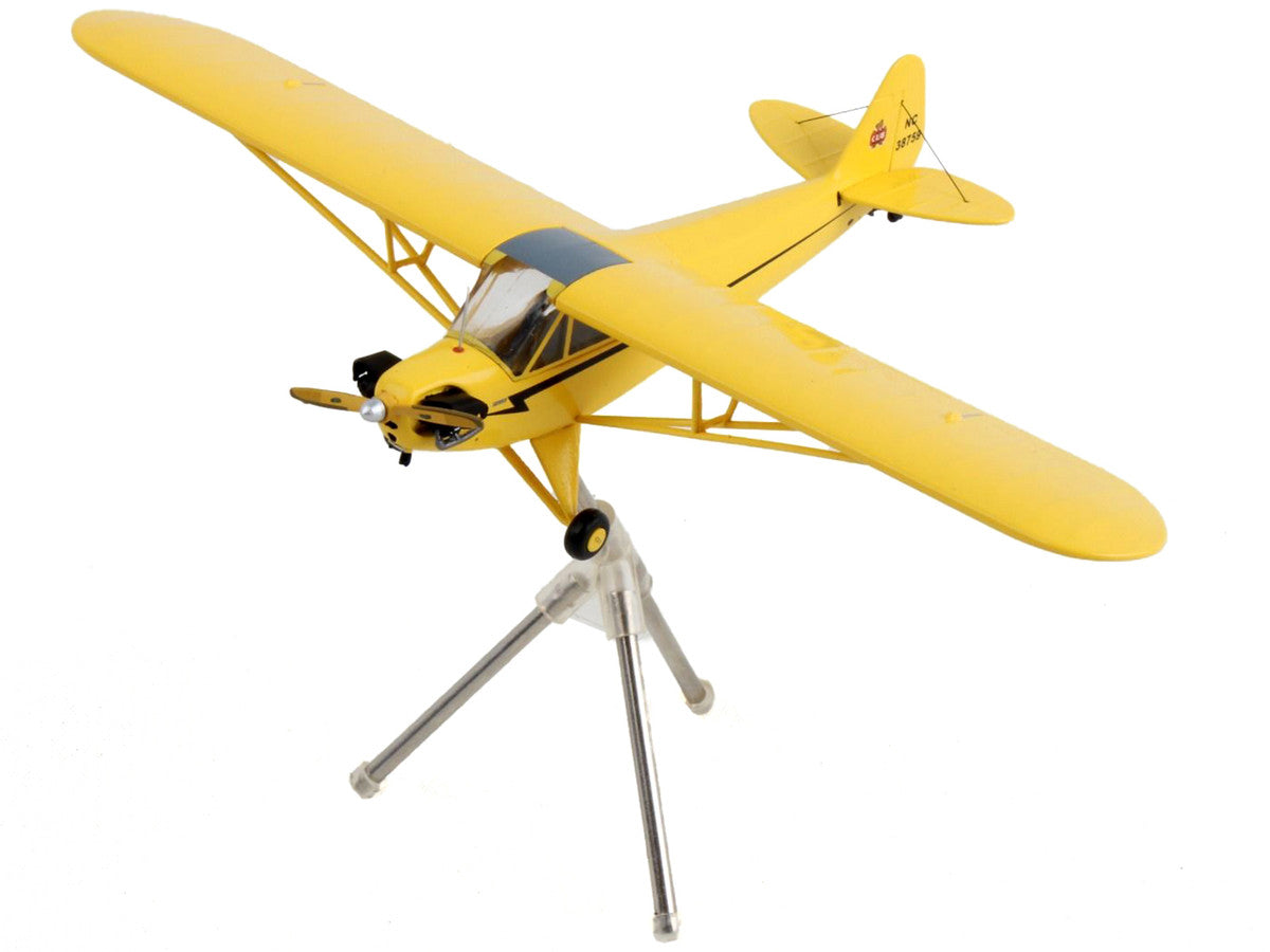 Piper J-3 Cub Light Aircraft "NC 38759" Yellow with Black Stripes "Gemini General Aviation" Series 1/72 Diecast Model Airplane by GeminiJets LuxuryLifeWay Online Store