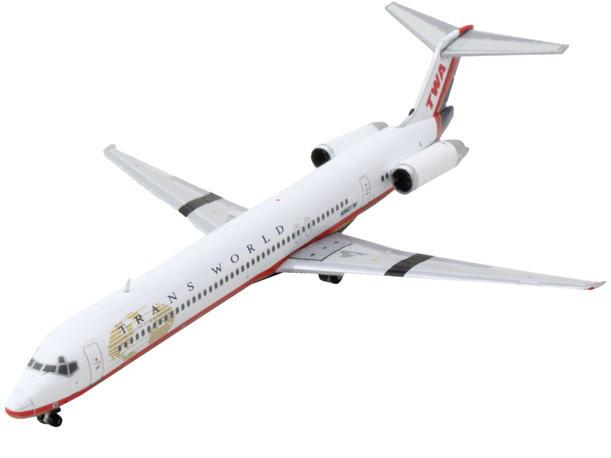 McDonnell Douglas MD-82 Commercial Aircraft "Trans World Airlines" White with Red Stripes 1/400 Diecast Model Airplane by GeminiJets LuxuryLifeWay Online Store