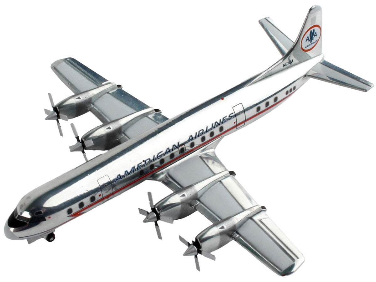 Lockheed L-188 Electra Commercial Aircraft "American Airlines" Silver with Red Stripes 1/400 Diecast Model Airplane by GeminiJets LuxuryLifeWay Online Store