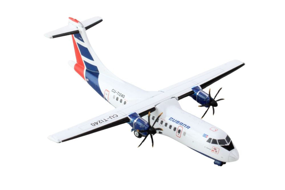 ATR 42-500 Commercial Aircraft "Cubana Airlines" (CU-T1240) White with Red and Blue Stripes 1/400 Diecast Model Airplane by GeminiJets LuxuryLifeWay Online Store