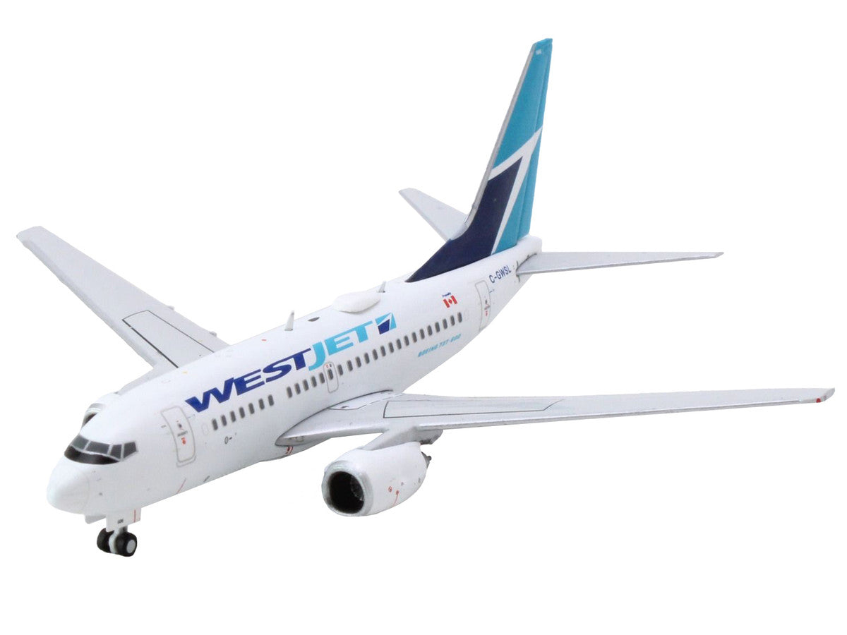 Boeing 737-600 Commercial Aircraft "Westjet Airlines" (C-GWSL) White with Blue Tail 1/400 Diecast Model Airplane by GeminiJets LuxuryLifeWay Online Store