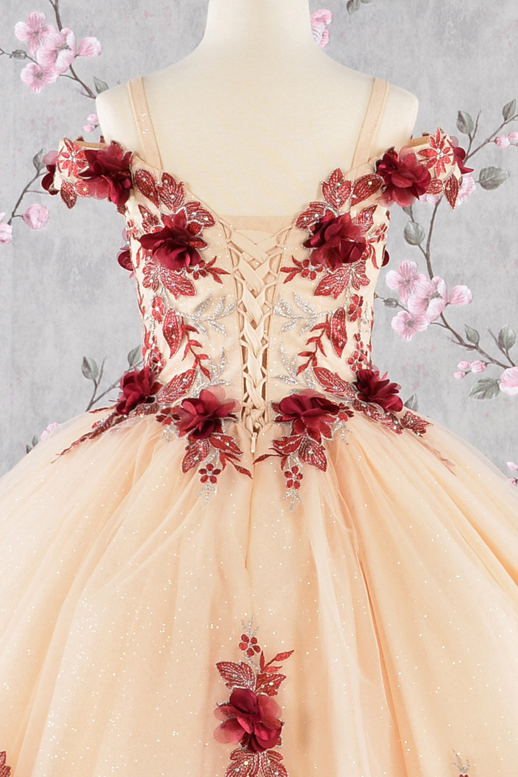 3-D Flower Embroidery Bead Mesh Kids Dress LuxuryLifeWay Online Store