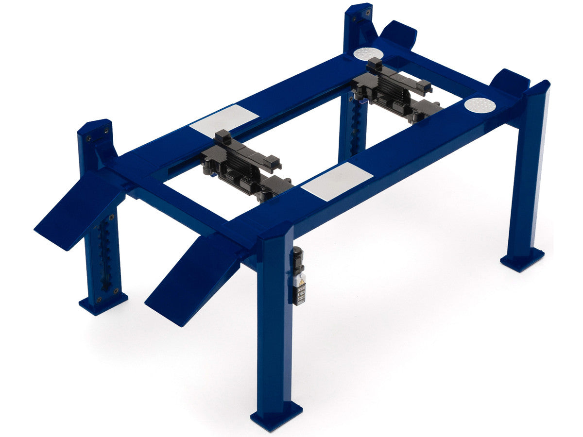 Adjustable Four Post Lift Blue for 1/18 Scale Diecast Model Cars by Greenlight LuxuryLifeWay Online Store