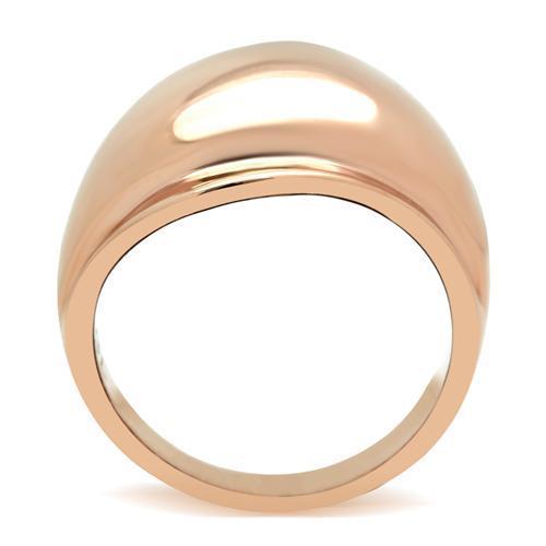 GL157 - IP Rose Gold(Ion Plating) Brass Ring with No Stone LuxuryLifeWay Online Store