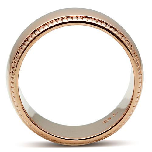 GL213 - IP Rose Gold(Ion Plating) Brass Ring with No Stone LuxuryLifeWay Online Store