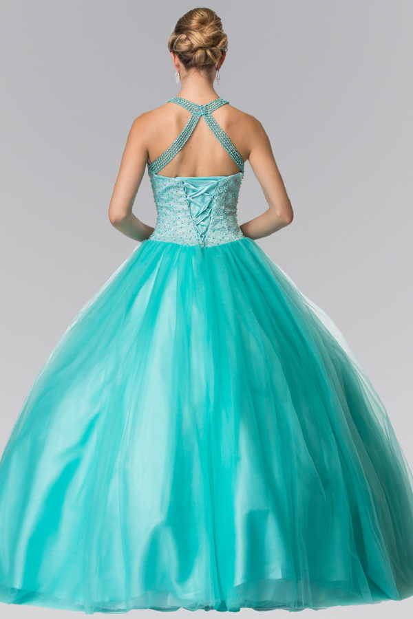 Illusion Sweathearted Tulle Quinceanera Dress LuxuryLifeWay Online Store
