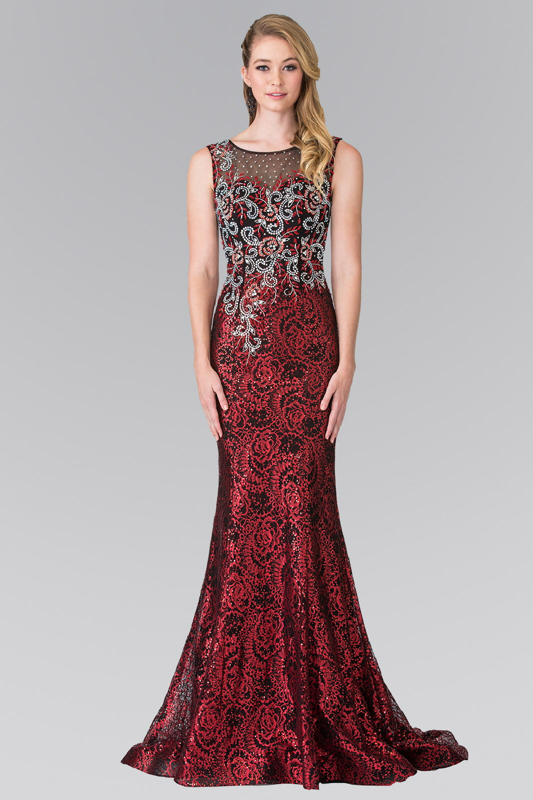 Beads Embroidered Sequin Long Dress LuxuryLifeWay Online Store
