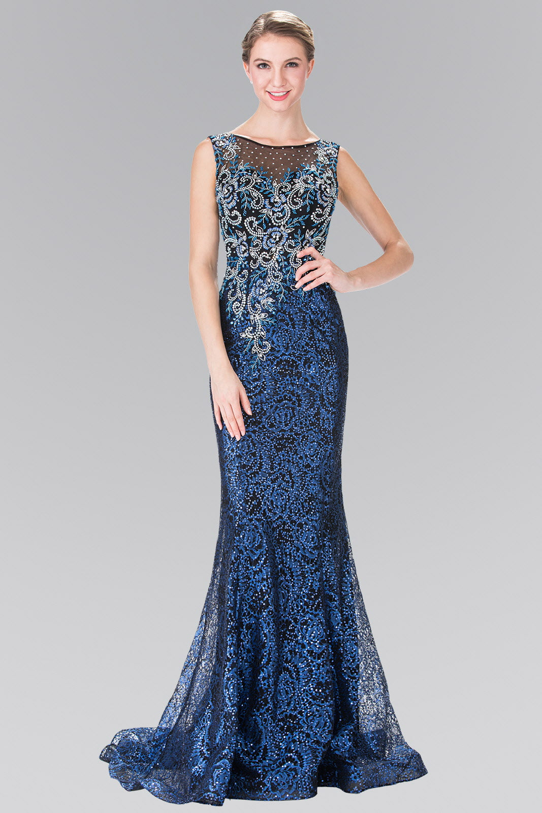 Beads Embroidered Sequin Long Dress LuxuryLifeWay Online Store