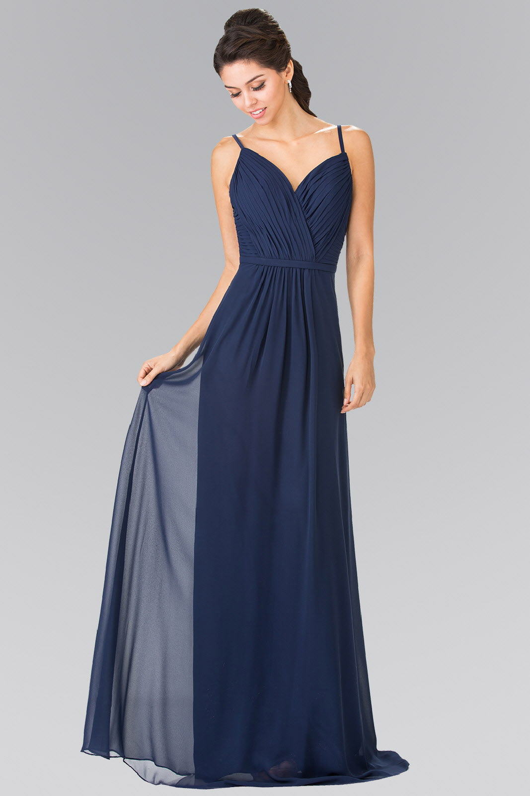 Sweetheart Spaghetti Strap Long Chiffon Dress LuxuryLifeWay Online Store