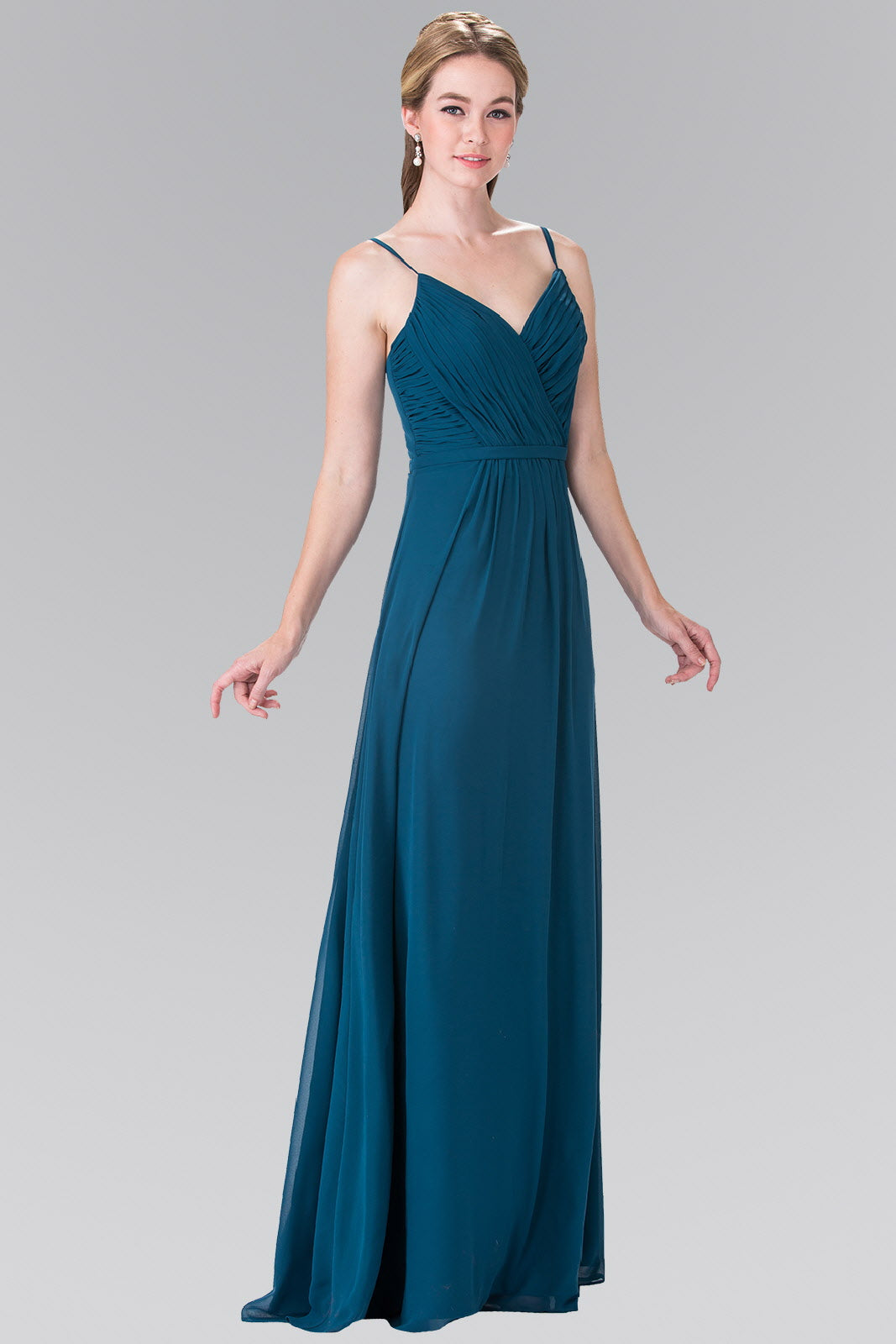 Sweetheart Spaghetti Strap Long Chiffon Dress LuxuryLifeWay Online Store