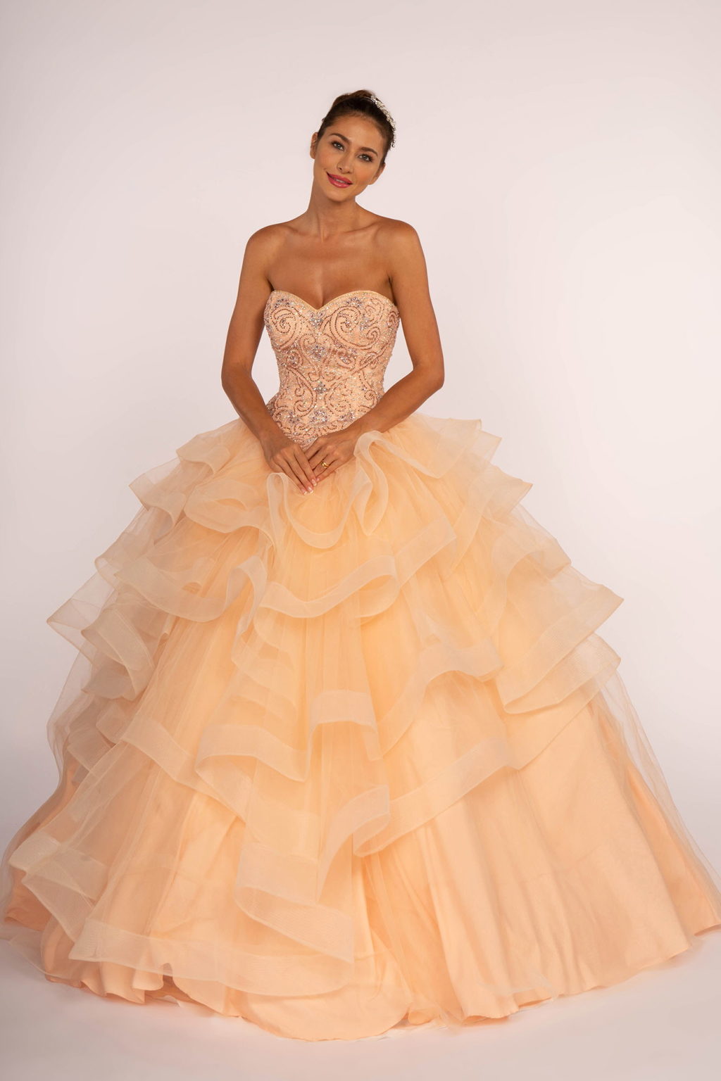 Rhinestone Embellished Sweetheart Ball Gow LuxuryLifeWay Online Store