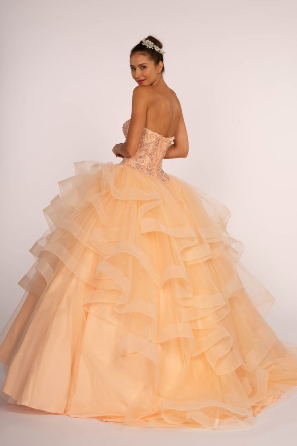 Rhinestone Embellished Sweetheart Ball Gow LuxuryLifeWay Online Store