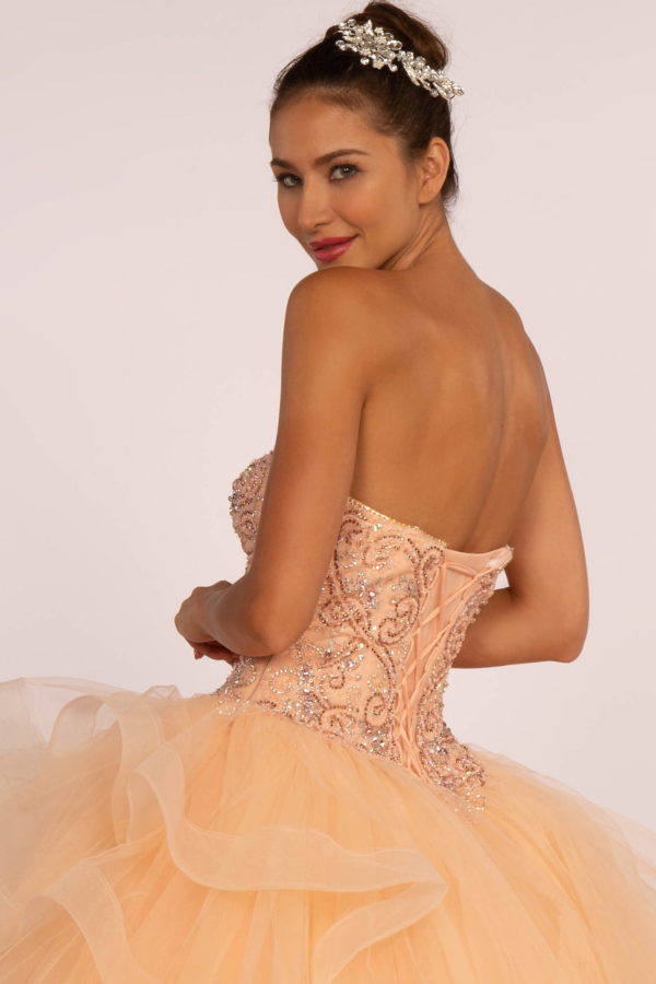 Rhinestone Embellished Sweetheart Ball Gow LuxuryLifeWay Online Store