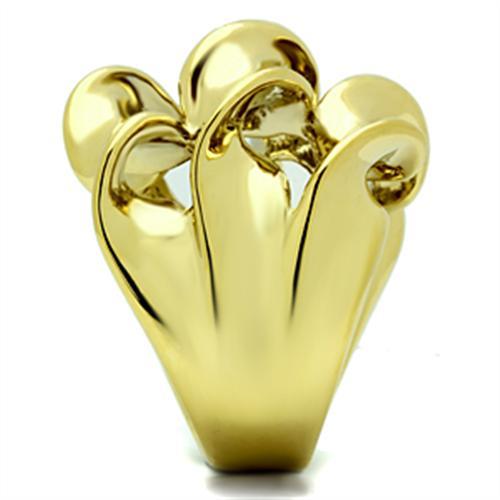 GL288 - IP Gold(Ion Plating) Brass Ring with No Stone LuxuryLifeWay Online Store